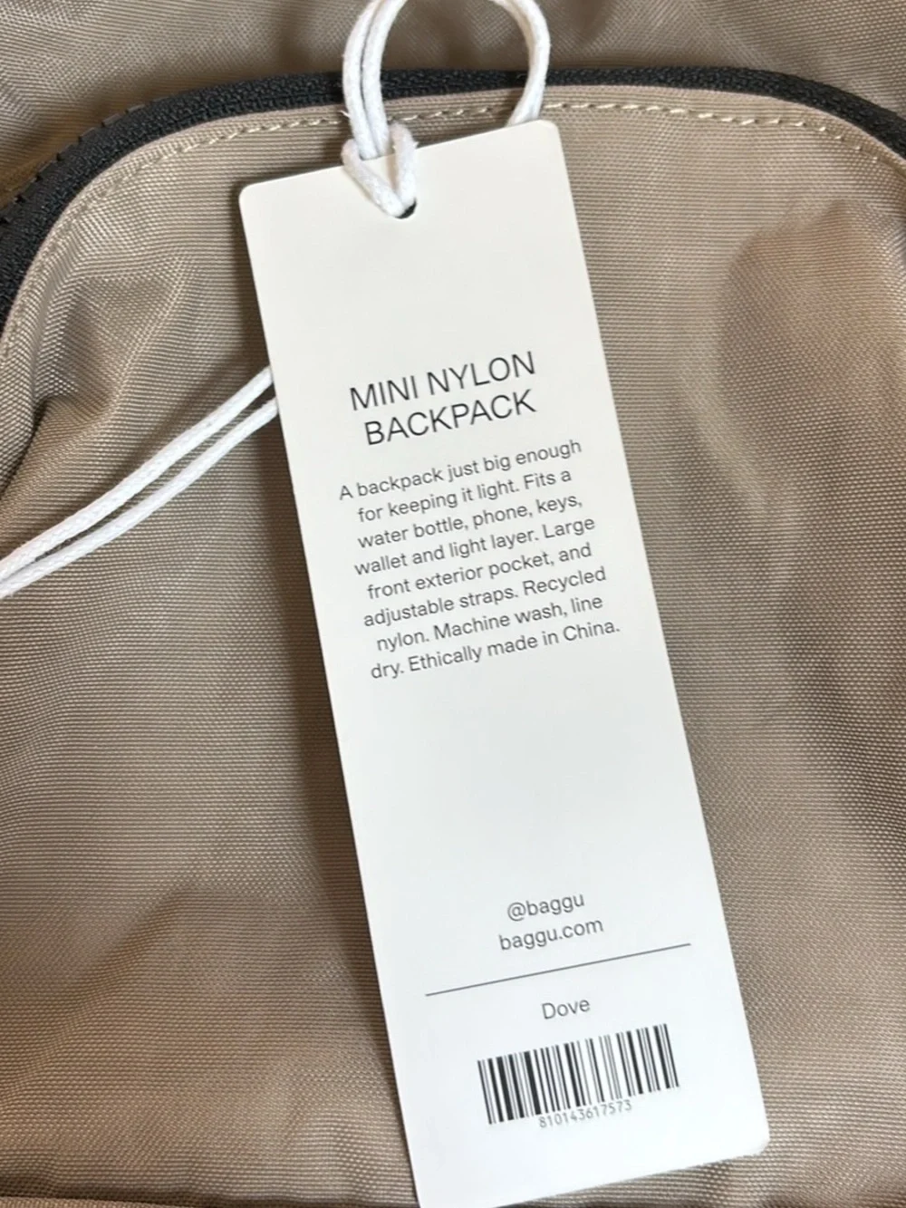 NWT Baggu Mini Nylon Backpack